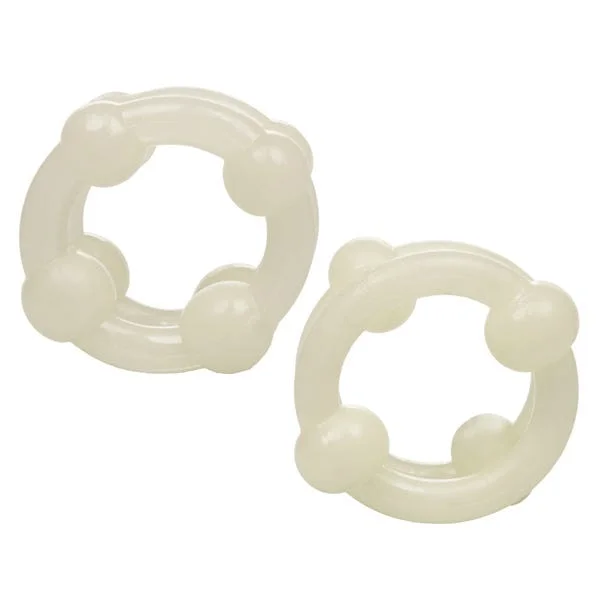 CalExotics Glow In The Dark Island Double Stacker Cock Rings — image 5 of 8