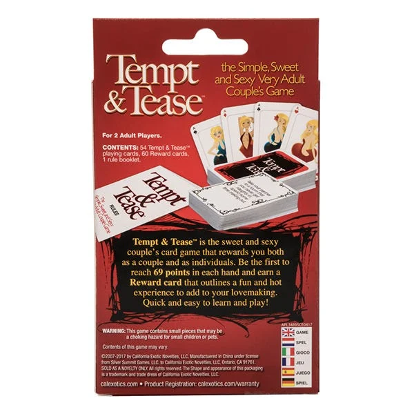 CalExotics Tempt & Tease Couple's Card Game — image 4 of 4