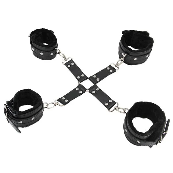Love In Leather Faux Fur-Lined Hog-Tie Shackle — image 4 of 6