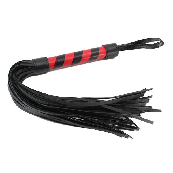 Love In Leather Candy-Striped Faux Leather Flogger — image 4 of 4