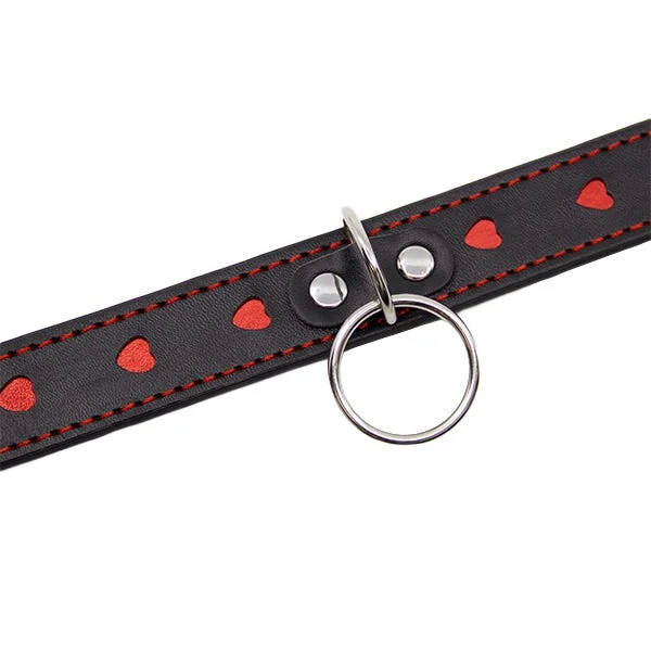 Love In Leather Faux-Leather Heart Collar — image 7 of 8