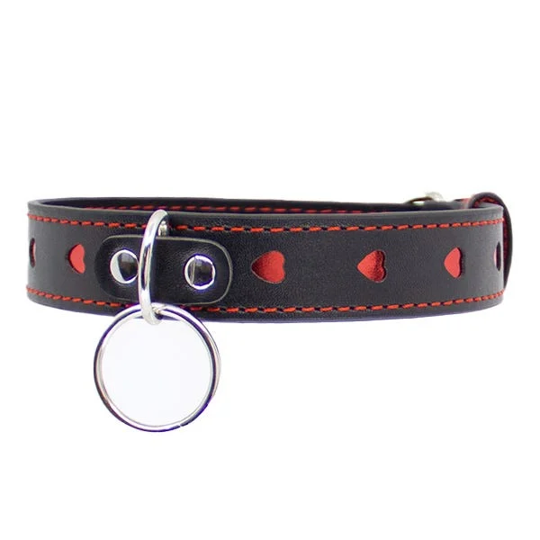 Love In Leather Faux-Leather Heart Collar — image 5 of 8