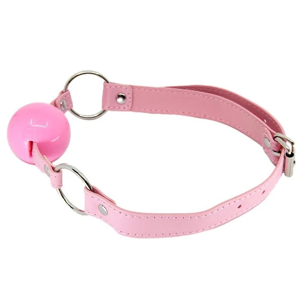 Love In Leather Pink Faux Leather Ball Gag — image 7 of 8