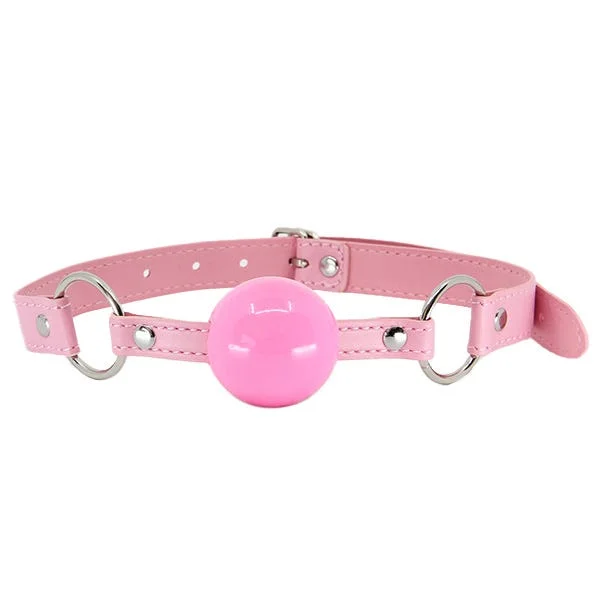 Love In Leather Pink Faux Leather Ball Gag — image 5 of 8