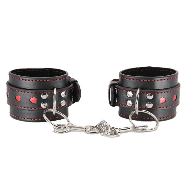 Love In Leather Faux Leather Heart Cuffs — image 6 of 10