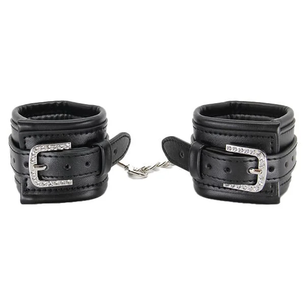 Love In Leather Faux-Leather Cuffs with Diamantes — image 6 of 10