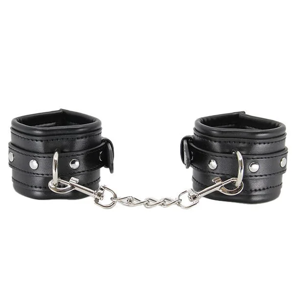 Love In Leather Faux-Leather Cuffs with Diamantes — image 7 of 10