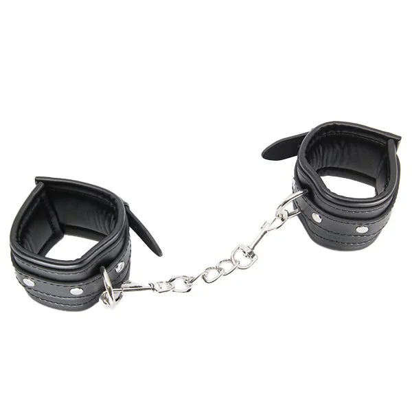 Love In Leather Faux-Leather Cuffs with Diamantes — image 8 of 10