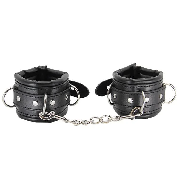 Love In Leather Faux Leather Padded Cuffs with Lock — image 6 of 8