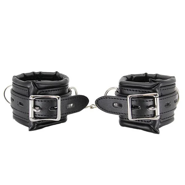Love In Leather Faux Leather Padded Cuffs with Lock — image 5 of 8