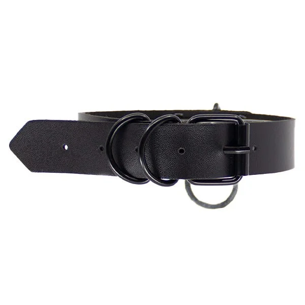 Love In Leather Black Hardware Faux Leather Choker — image 7 of 8