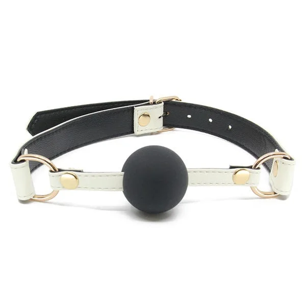 Love In Leather Glow-In-The-Dark Silicone Ball Gag — image 5 of 6
