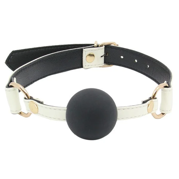 Love In Leather Glow-In-The-Dark Silicone Ball Gag — image 4 of 6