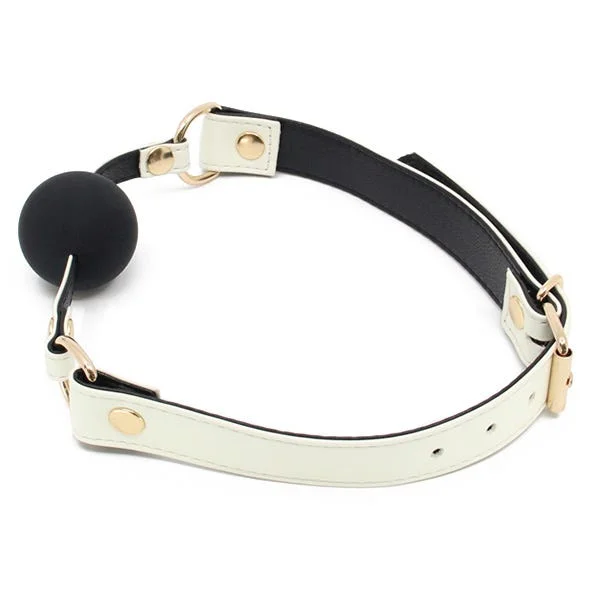 Love In Leather Glow-In-The-Dark Silicone Ball Gag — image 6 of 6