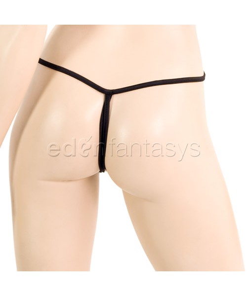 Crotchless G-string cop