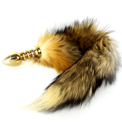 3 Ring Fox Tail Butt Plug