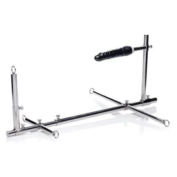 Master Series Imprisoned Metal Stockade with Dildo — image 10 of 13