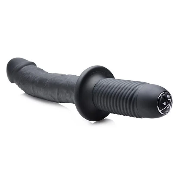 Ass Thumper The Large Real 10X Silicone Vibrating Thruster with Handle — image 8 of 10