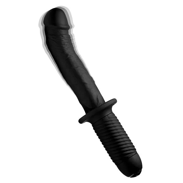 Ass Thumper The Large Real 10X Silicone Vibrating Thruster with Handle — image 6 of 10