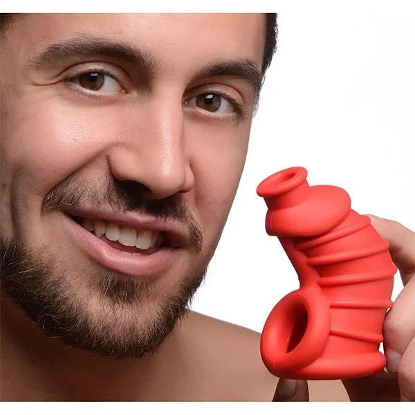 Master Series Red Chamber Silicone Chastity Cage — image 16 of 17
