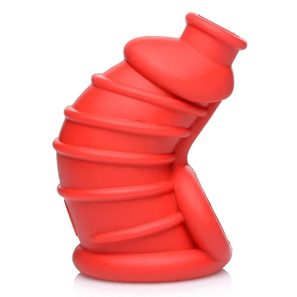 Master Series Red Chamber Silicone Chastity Cage — image 14 of 17