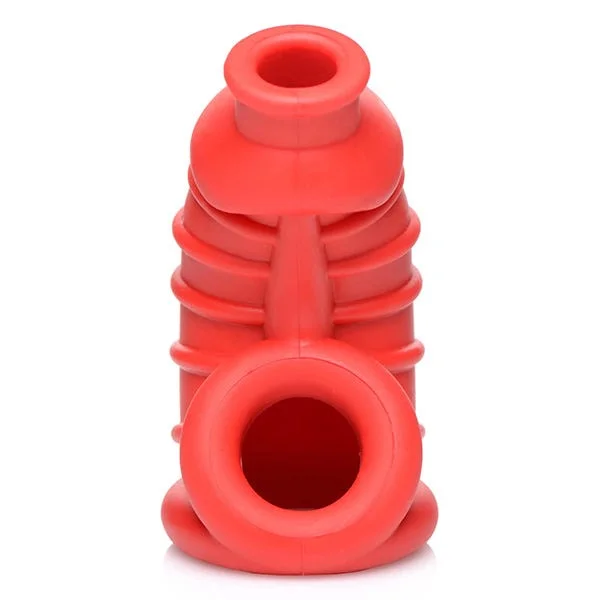Master Series Red Chamber Silicone Chastity Cage — image 15 of 17