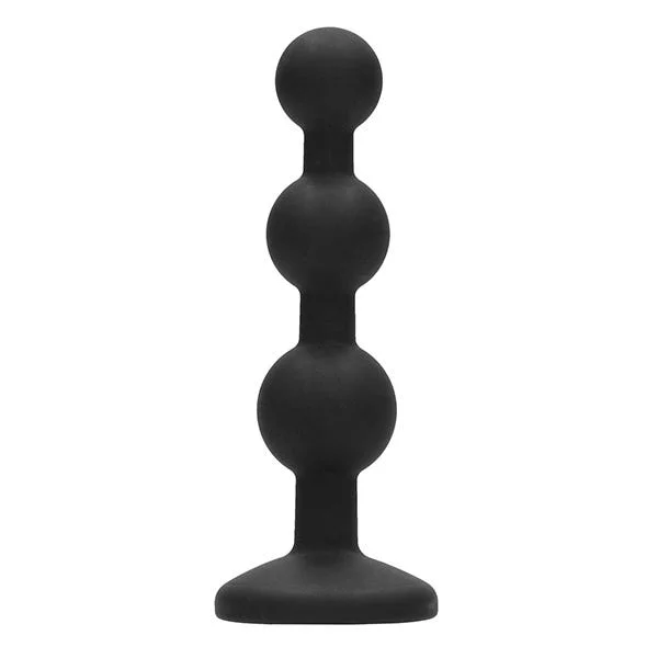 Ouch! Silicone Diamond Butt Plug with Tapered Beads — image 7 of 9