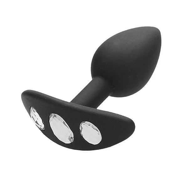 Ouch! Medium Silicone Diamond Butt Plug with Handle — image 6 of 9