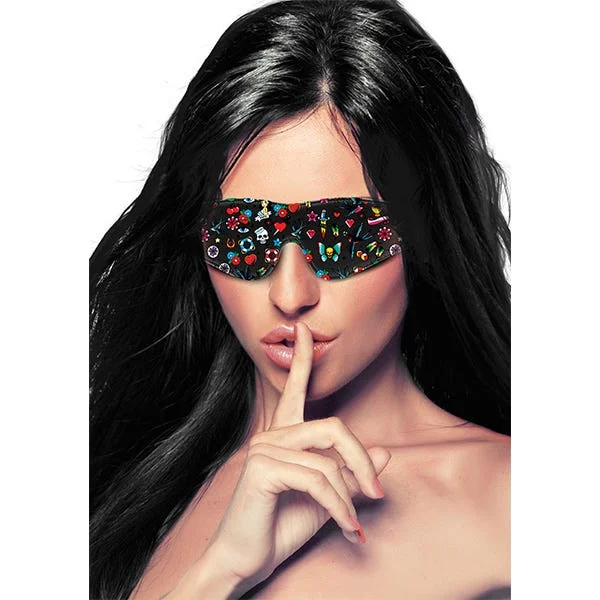 Ouch! Tattoo-Style Printed Leather Eye Mask — image 5 of 5