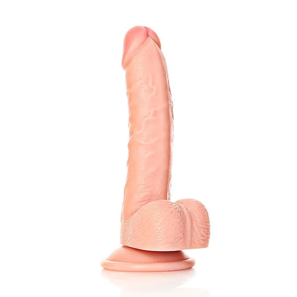 Realrock 7-inch Curved Realistic Dildo with Balls — image 14 of 22