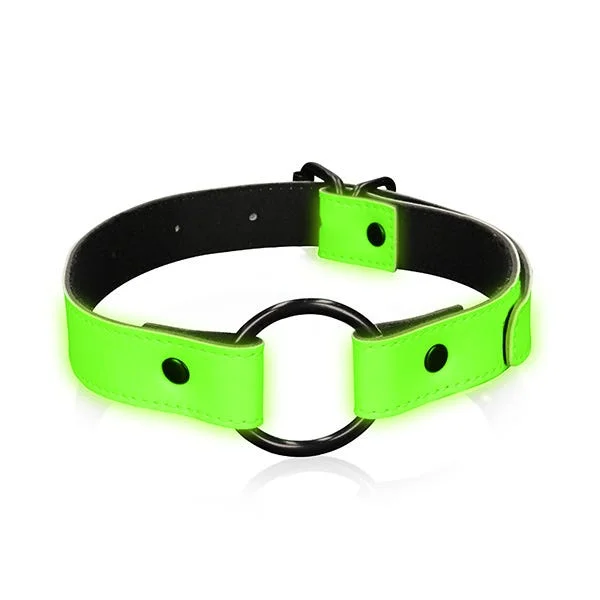 Ouch! Glow In The Dark Metal O-Ring Gag — image 3 of 4