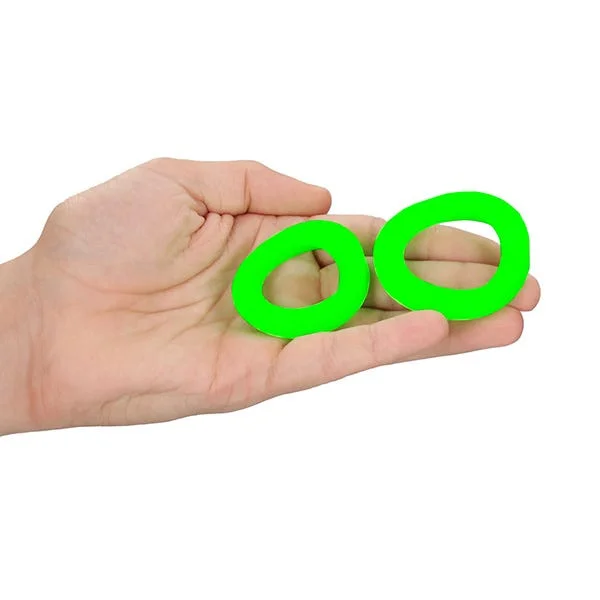 Ouch! Glow In The Dark Cock Ring 2-Piece Set — image 4 of 4