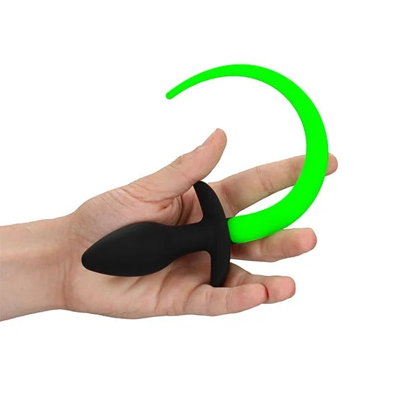 Ouch! Glow In The Dark Puppy Tail Butt Plug — image 4 of 4
