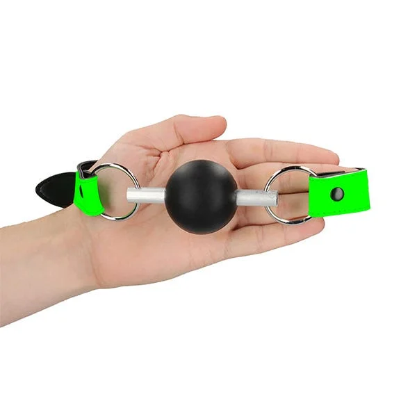 Ouch! Glow In the Dark Bonded Leather Solid Ball Gag — image 4 of 4