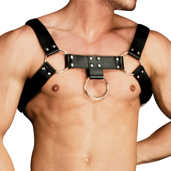 Ouch! Costas Solid Structure 2 Bonded Leather Body Harness — image 2 of 3
