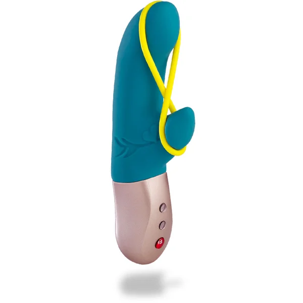 Fun Factory Amorino Rechargeable Waterproof Dual Stimulation Vibrator - Petrol Blue — image 10 of 16