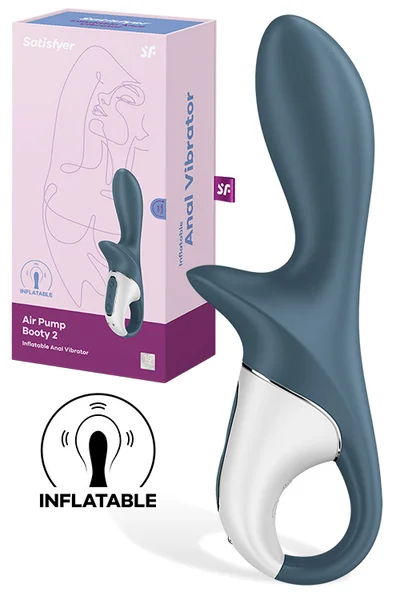 Satisfyer Air Pump Booty 2 Inflatable 7" Anal Vibrator — image 6 of 20