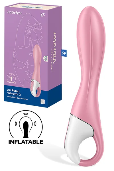 Satisfyer Air Pump Vibrator 2 Inflatable 8.2" Classic Vibrator — image 6 of 10