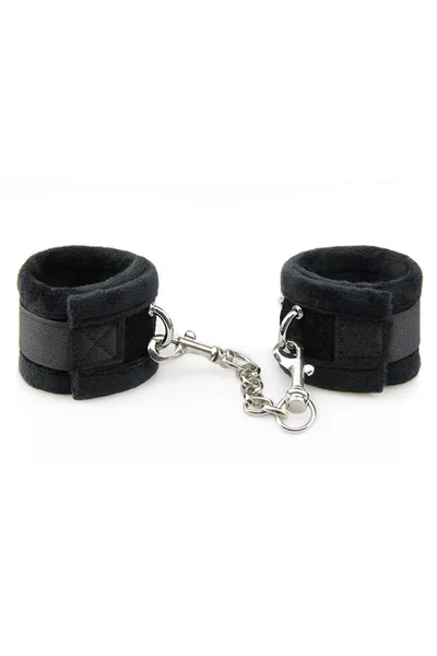 Love In Leather Sparkling SEXY Furry Handcuffs