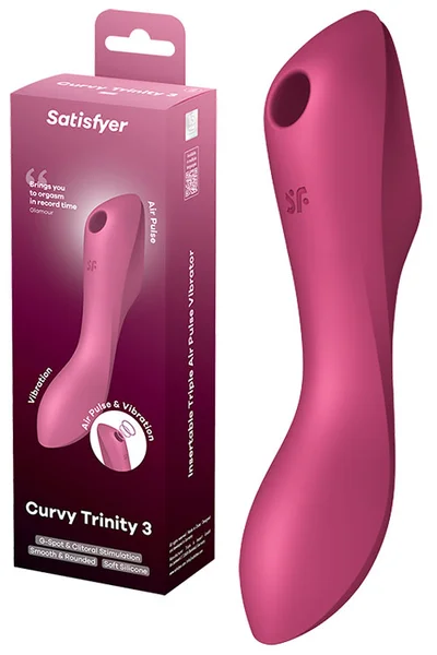 Satisfyer Curvy Trinity 1 Multifunction 6.9" 3 in 1 Vibrator — image 7 of 18