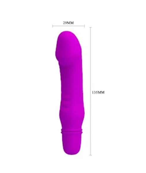 Stev Vibrating Dildo - 5.3 Inch - Violet — image 11 of 14