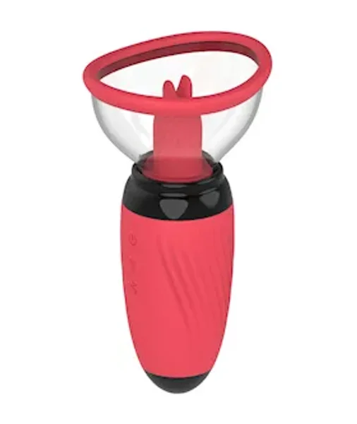 Amore Vibrating Pussy Pump - Pink - 5.7 Inch — image 3 of 4