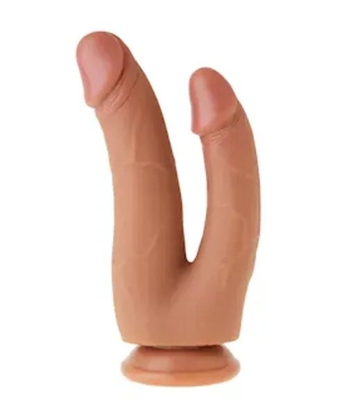 Nood Double Shaft Realskin Dildo - 7 Inch — image 5 of 8
