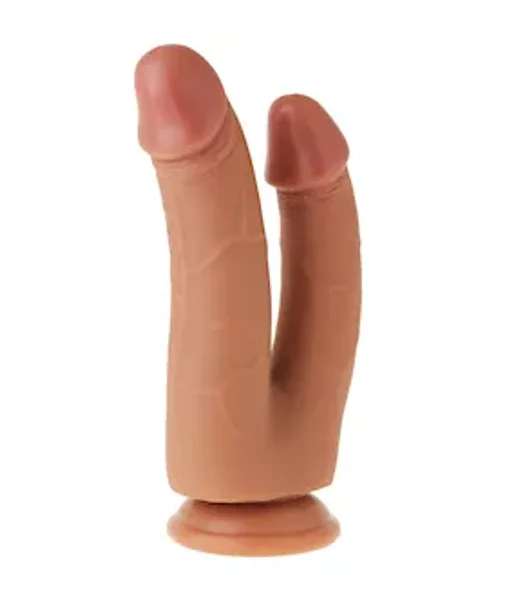 Nood Double Shaft Realskin Dildo - 7 Inch — image 6 of 8