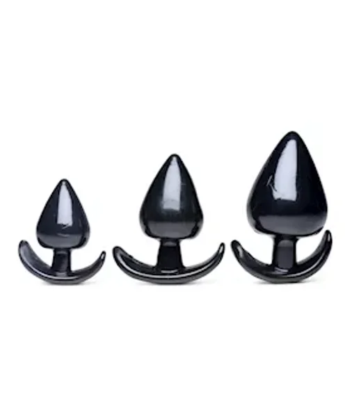 Triple Spades 3 Piece Anal Plug Set - X-large — image 3 of 4