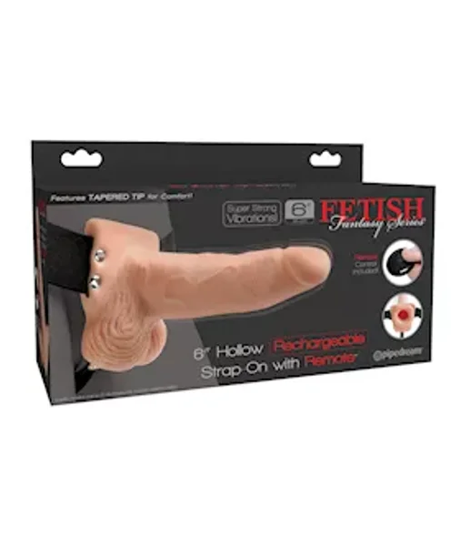 Fetish Fantasy 6 Inch Hollow Rechargeable Strap-on Remote - 24 — image 14 of 14