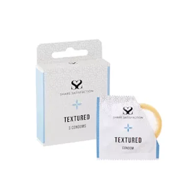 Share Satisfaction Textured Condoms 3 Pack