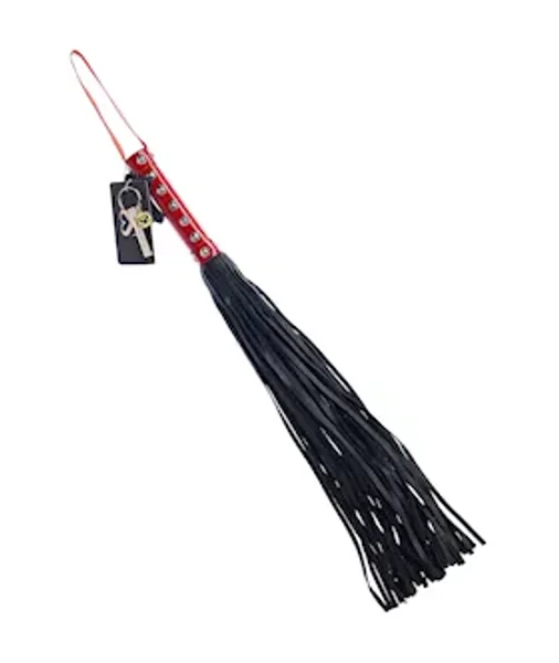 Bound X Leather Flogger With Patent Handle — image 4 of 6
