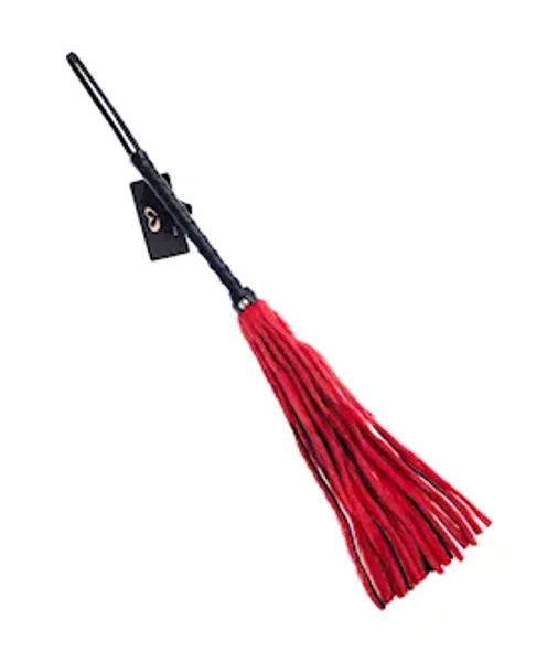 Bound X Faux Fur Flogger With Lambskin Handle - Red / Black — image 3 of 5