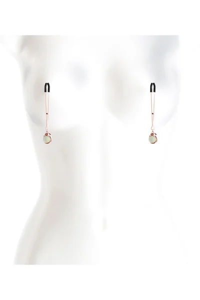 nsnovelties Bound Glow In The Dark Rose Gold Nipple Clamps